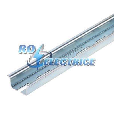 TS 35X15/LL 2M/ST/ZN; Mounting rail, DIN EN 60715, Steel, 2000 mm, galvanized-ro-electrice.ro