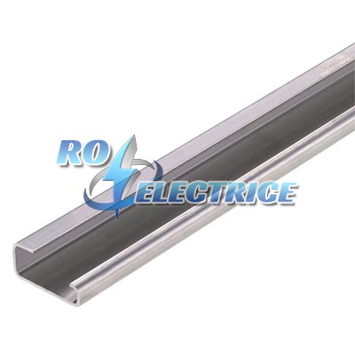TS 32X15 2M/CRN; Mounting rail, DIN EN 60715, Stainless steel, 2000 mm, untreated-ro-electrice.ro