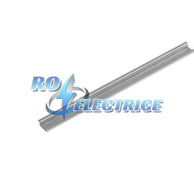 TS 15X5 2M/ST/ZN; Mounting rail, DIN EN 60715, Steel, 2000 mm, galvanized-ro-electrice.ro