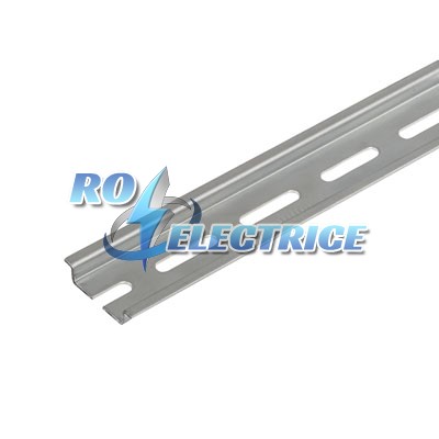TS 35X7.5/LL 2M/ST/ZN; Mounting rail, DIN EN 60715, Steel, 2000 mm, galvanized-ro-electrice.ro