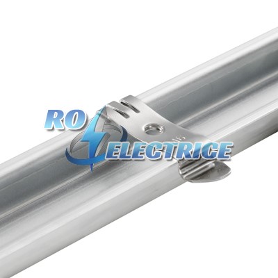 FM 6/TS35; Accessories, Mounting foot, Steel, bright finish-ro-electrice.ro
