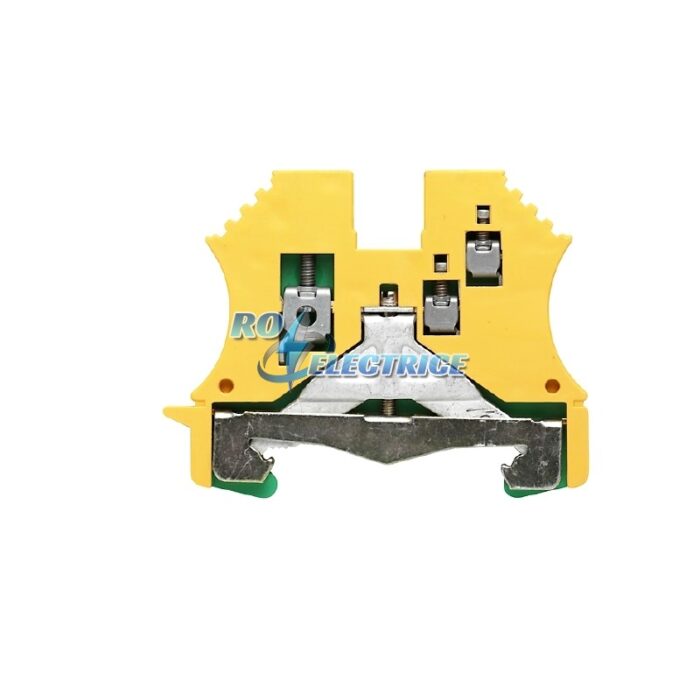 WPE 2.5/1.5/ZR; W-Series, PE terminal, Rated cross-section: 2.5 mm?, Screw connection, Direct mounting-ro-electrice.ro