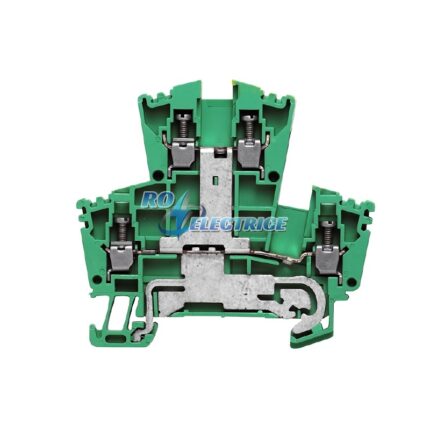 WDK 2.5PE; W-Series, PE terminal, Double-tier terminal, Rated cross-section: Screw connection, Direct mounting-ro-electrice.ro