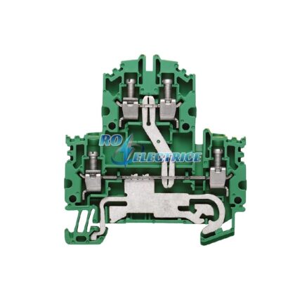 WDK 4N PE; W-Series, PE terminal, Double-tier terminal, Rated cross-section: Screw connection, Direct mounting-ro-electrice.ro