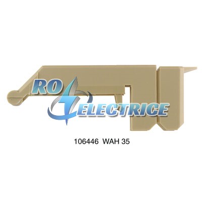 WAH 35; Bolt-type screw terminals, Accessories, Hood, Beige, 26 mm-ro-electrice.ro