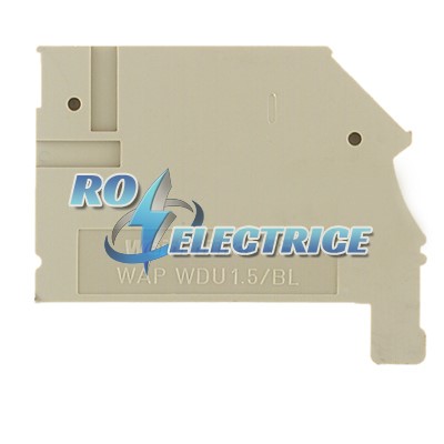 WAP WDU1.5/BLZ/ZA; W-Series, Accessories, End plate -ro-electrice.ro