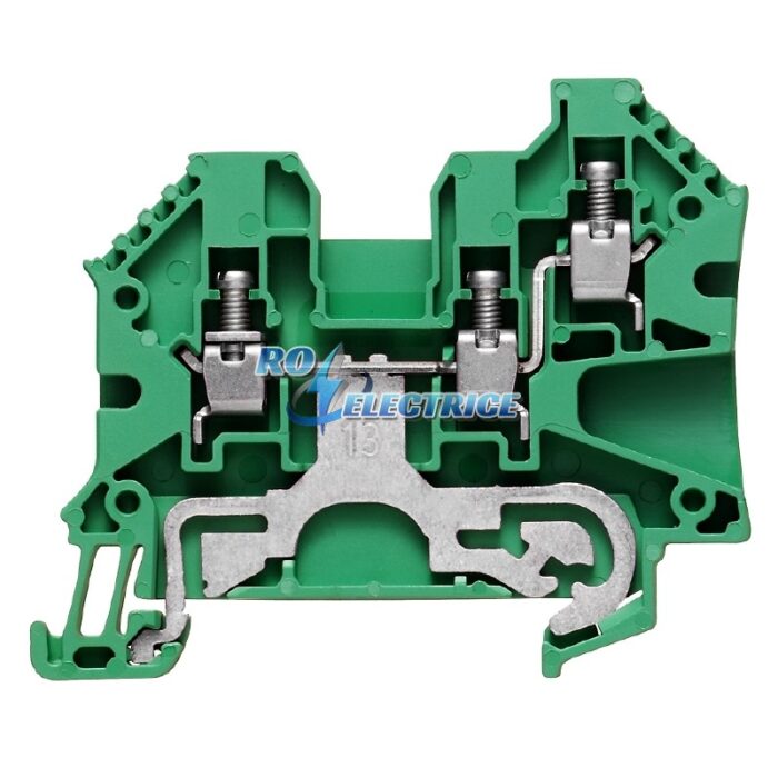 WPE 4/ZR; W-Series, PE terminal, Rated cross-section: 4 mm?, Screw connection, Direct mounting-ro-electrice.ro