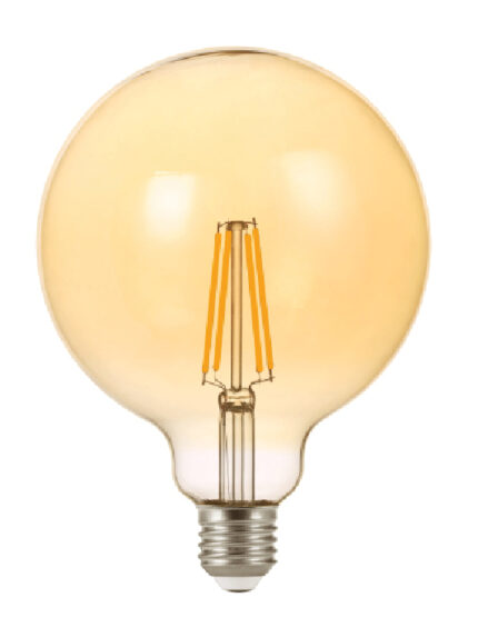 Lumax LED G125 E27 7W 700lm WW 822 360° COG AMBER-ro-electrice.ro