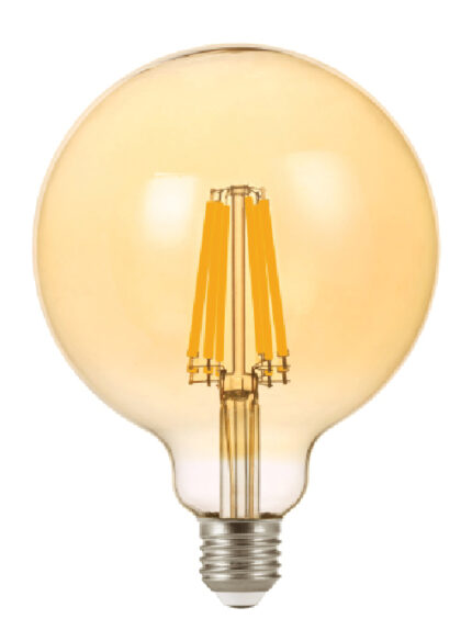 Lumax LED G125 E27 12W 1300lm WW 822 360° COG AMBER-ro-electrice.ro