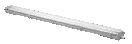 Corp led Hermetic cu tuburi LED 2xT8 120cm IP65 PC / PC + reflector-ro-electrice.ro