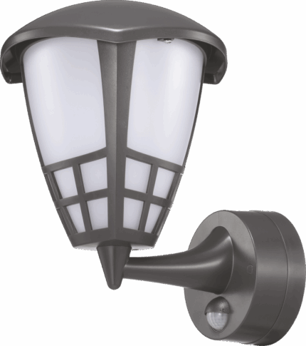Corp led TORA 8W cu sursă LED înlocuibilă pentru E27 cu senzor PIR-ro-electrice.ro
