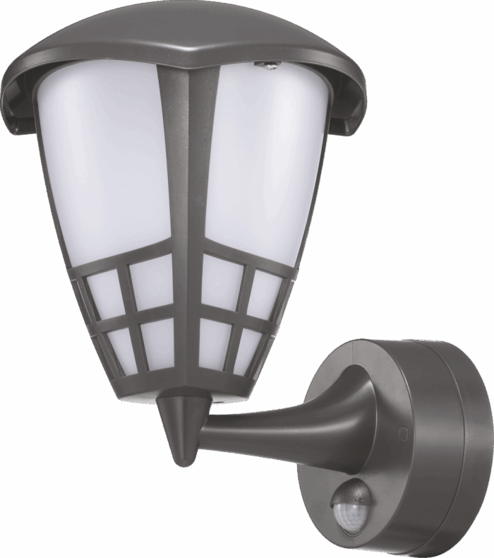 Corp led TORA 8W cu sursă LED înlocuibilă pentru E27 cu senzor PIR-ro-electrice.ro