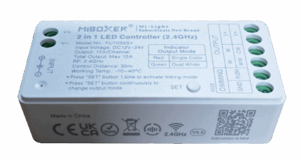 Controler pentru bandă led cu CCT , 2 în 1, 12-24V DC, FUT035S+-ro-electrice.ro