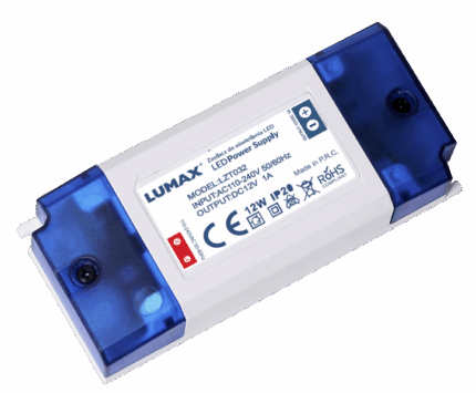 Sursa de alimentare pentru iluminare cu LED IP20 12W, 12V, 1.00A, 92x45x27mm-ro-electrice.ro