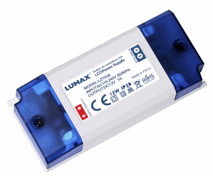 Sursa de alimentare pentru iluminare cu LED IP20 12W, 12V, 1.00A, 92x45x27mm-ro-electrice.ro