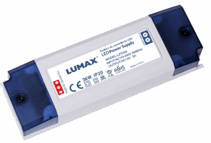 Sursa de alimentare pentru iluminare cu LED IP20 36W, 12V, 3.00A, 140x45x28mm-ro-electrice.ro