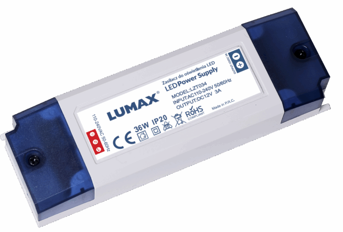 Sursa de alimentare pentru iluminare cu LED IP20 36W, 12V, 3.00A, 140x45x28mm-ro-electrice.ro