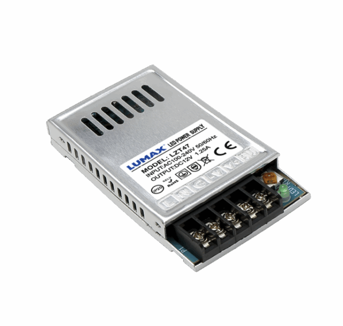 Alimentare modulară pentru iluminat cu LED-uriIP20 15W, 12V, 1.25A, z potentiometru-ro-electrice.ro