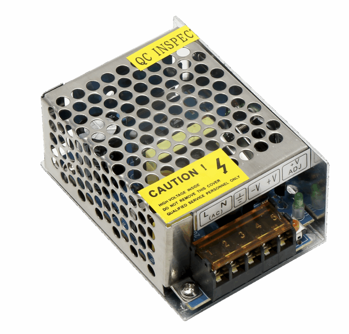 Alimentare modulară pentru iluminat cu LED-uriIP20 25W, 12V, 2.10A, z potentiometru-ro-electrice.ro