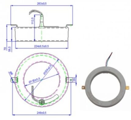 TRANSFORMATOR DE CURENT DE PROTECŢIE CTP 0,72; 100/1A, 150/1A; 5VA;-ro-electrice.ro