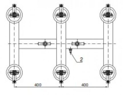 SOCLU TRIPOLAR CU / FĂRĂ DESCĂRCĂTOARE PENTRU SIGURANŢE FUZIBILE DE EXTERIOR, 24 kV, 100A-ro-electrice.ro