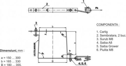 Bratara intindere bransament-ro-electrice.ro