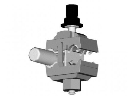 Clema derivatie cu dinti pentru conductoare coaxiale de Cu din retele cu conductoare neizolate-ro-electrice.ro