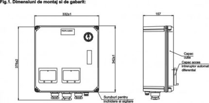 Firida de distributie si contorizare palier pentru 2 abonati monofazati-ro-electrice.ro