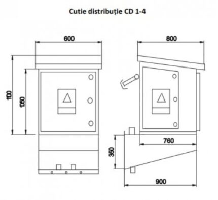Cutie de distributie de joasa tensiune pentru Posturile de transformare de retea Pe un un stalp sau pe doi stalpi (40…250 kva, 20/0,4 kv)-ro-electrice.ro