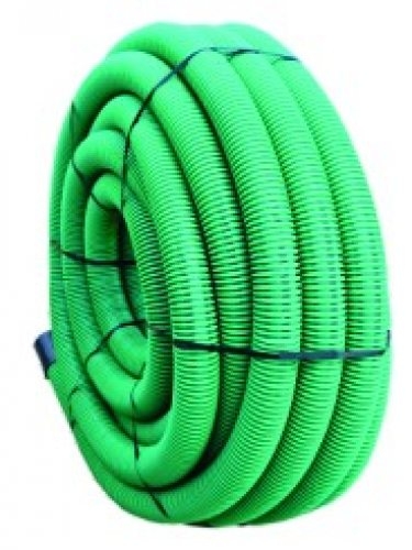 Țeava corugata DRENCOR cu perete dublu pentru instalații drenaj, perforate la 360°-ro-electrice.ro